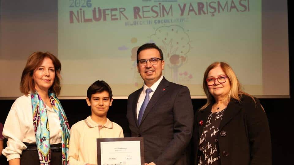 Nilüfer Resim Yarışması’nda Çocukların Eserleri Sergide Yerini Aldı