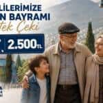 Bursa Büyükşehir Belediyesi’nden Emeklilere Kurban Bayramı İçin 2.500 TL Destek Çeki Başvuruları Başladı